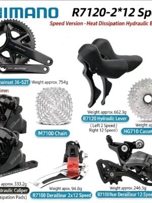 SHIMANO R7120 【Mechanical Shift】Large Kit, Road Bike 2*12 Speed ​​Oil Disc Brake 105